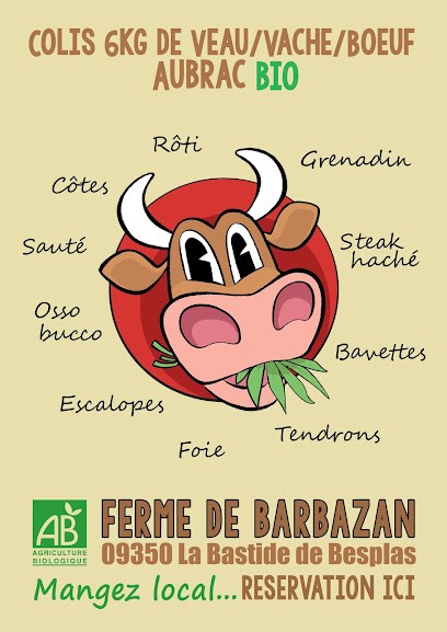 FERME DE BARBAZAN, Ferme Bio à La Bastide-de-Besplas